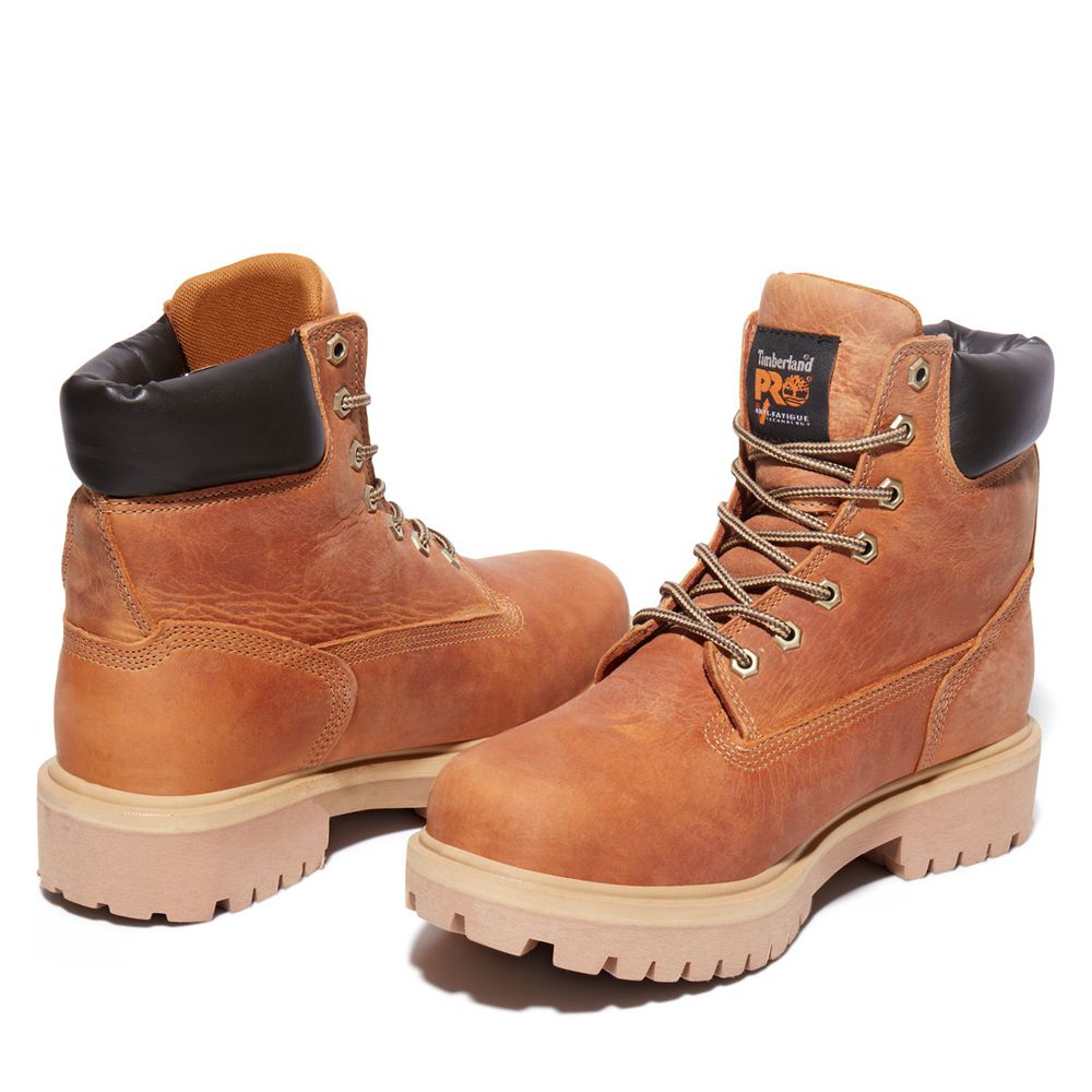 Timberland Mens Pro Boots Direct Attach Waterproof Soft Toe - Brown - India SU5417208